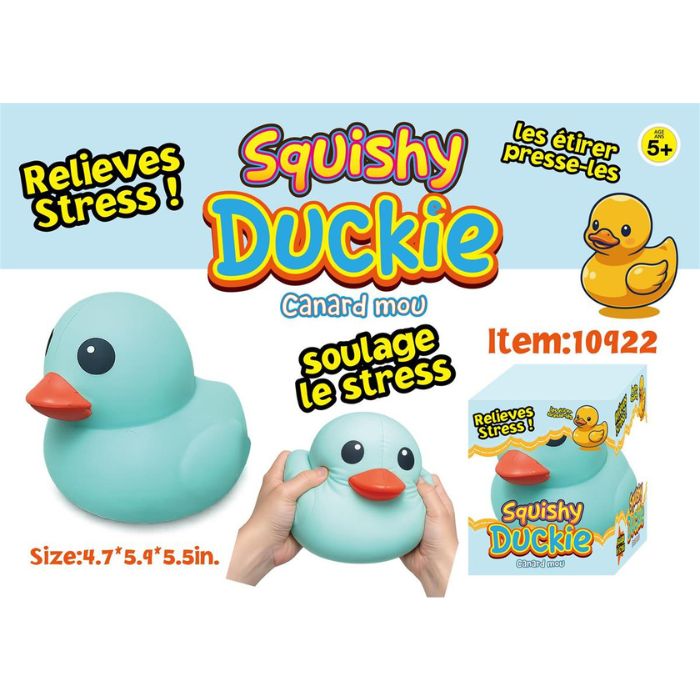 Canard sensoriel anti-stress à presser 6 po (5 ans et +)