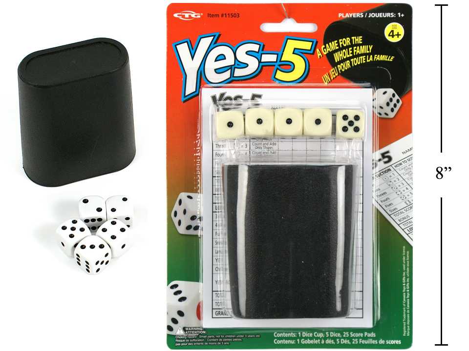 Jeu Yes-5 (8 ans et plus, 2 joueurs)