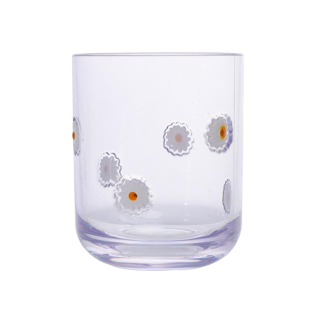 Verre en plastique 14 oz avec marguerites embossées