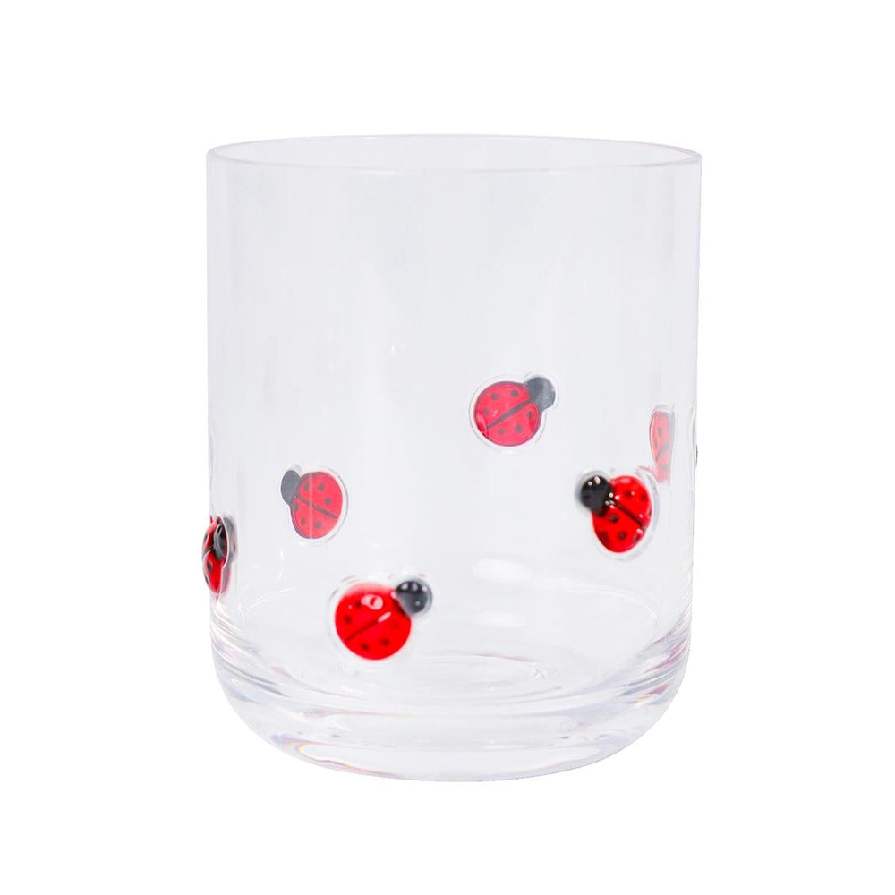 Verre en plastique 14 oz avec coccinelles embossées
