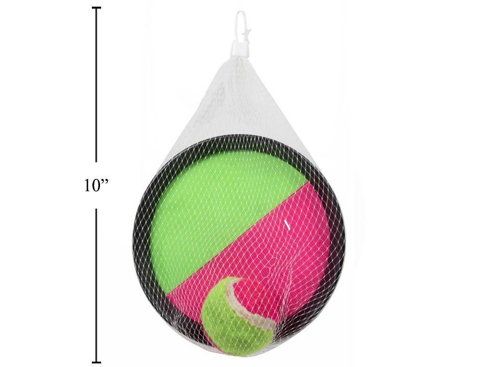 Jeu de 2 raquettes en velcro avec balle