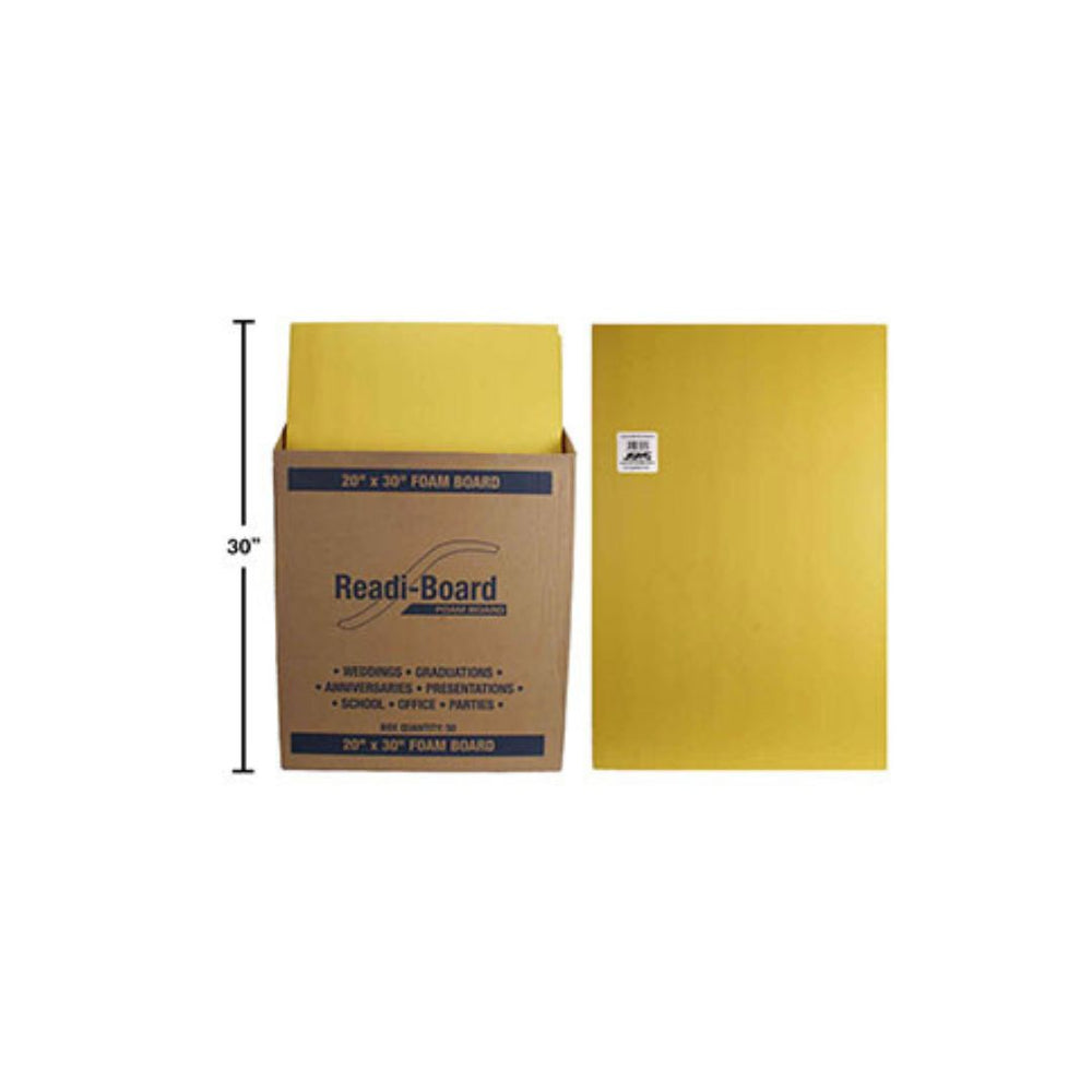 Tableau en mousse 20 po x 30 po jaune
