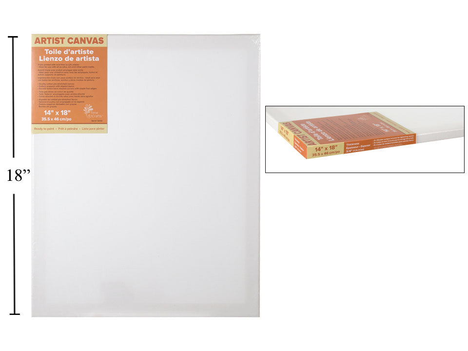 Toile d'artiste cadre 0,5 po