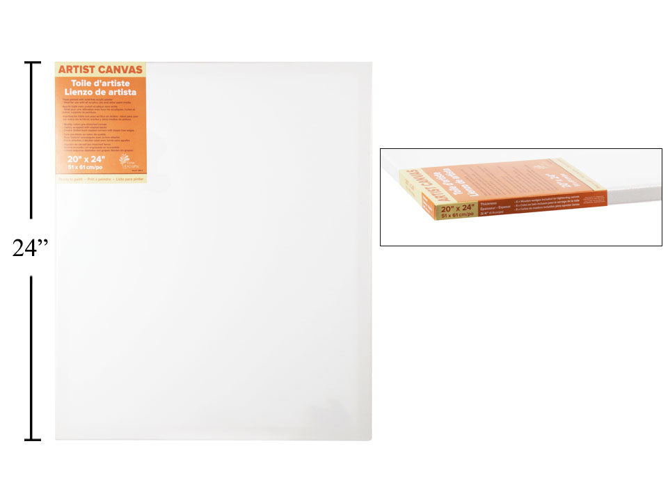 Toile d'artiste cadre 0,5 po