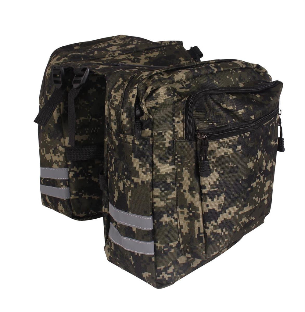 Sac arrière pour vélo noir ou camouflage