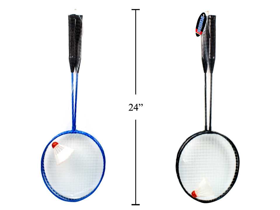 Jeu de 2 raquettes de badminton et volant