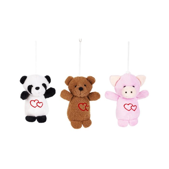 Peluche 4 po de St-Valentin avec pince pour suspendre