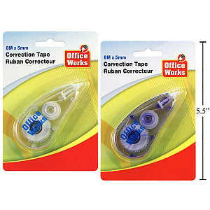 Ruban correcteur 5 mm x 8 mm Office Works
