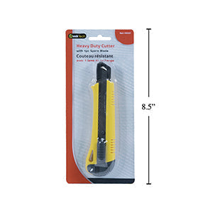 Couteau rétractable robuste jaune