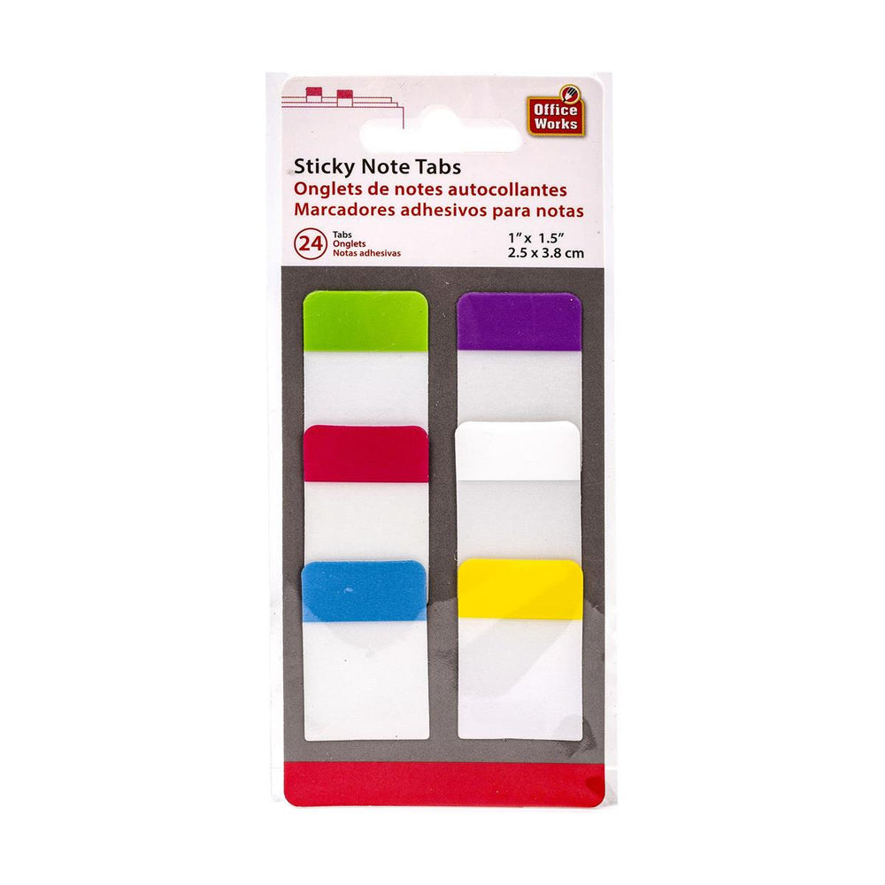 Onglets de notes autocollantes (paquet de 24)