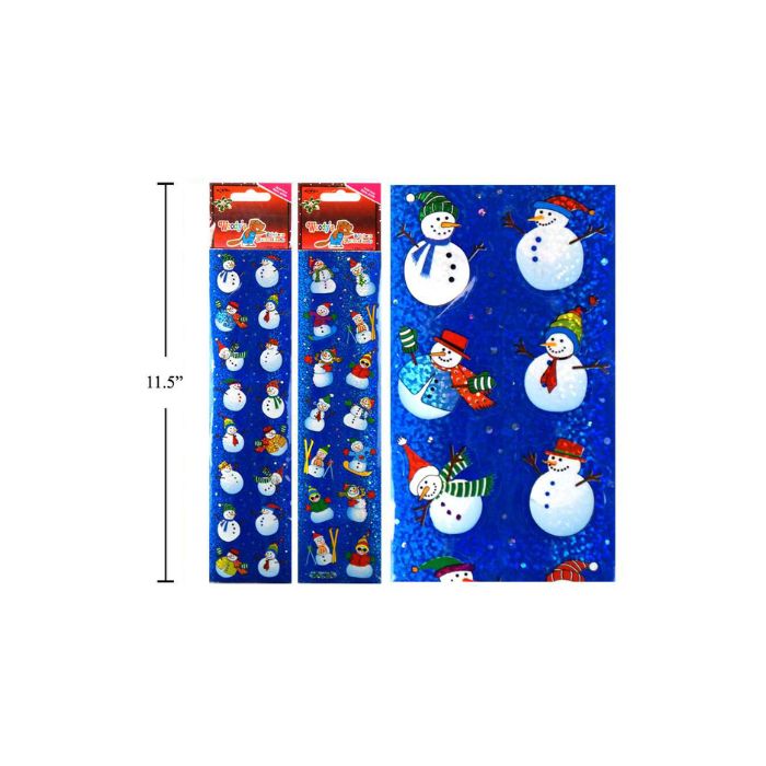 Autocollants de Noël laser bonhomme de neige
