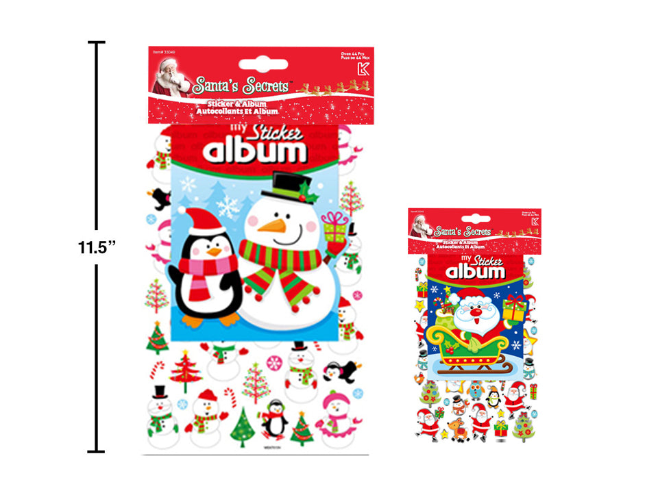 Album de 50 autocollants de Noël