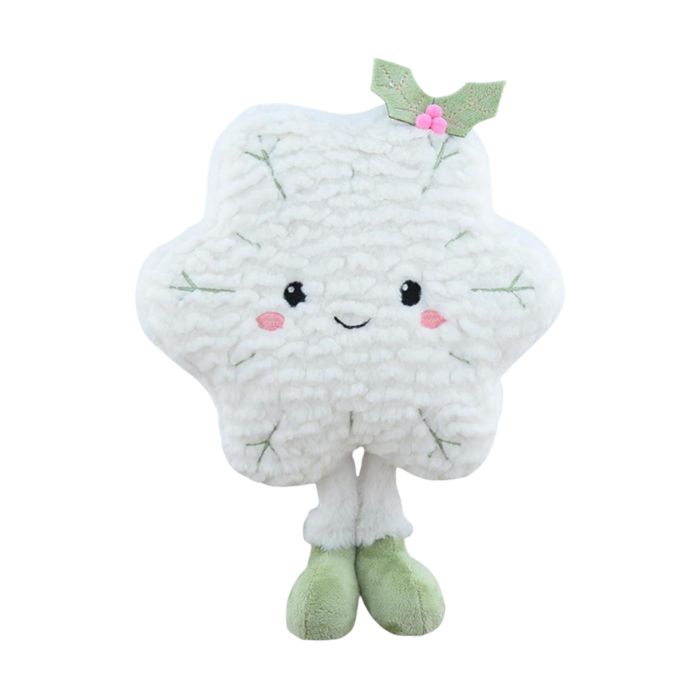 Peluche flocon de neige avec sourire