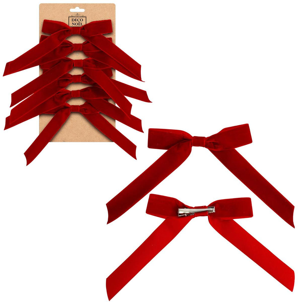 Boucle en velours 1 po avec clip (paquet de 6)