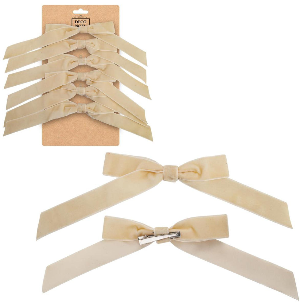 Boucle en velours 1 po avec clip (paquet de 6)