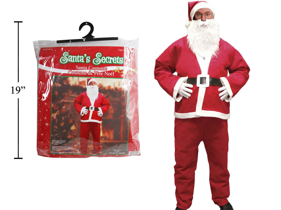 Costume de Père Noël (5 morceaux)