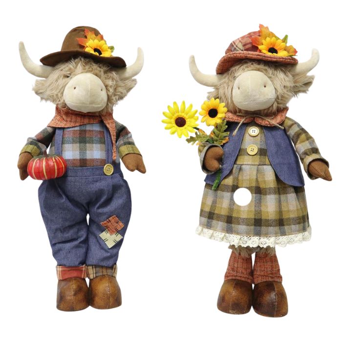 Vache highland décorative debout