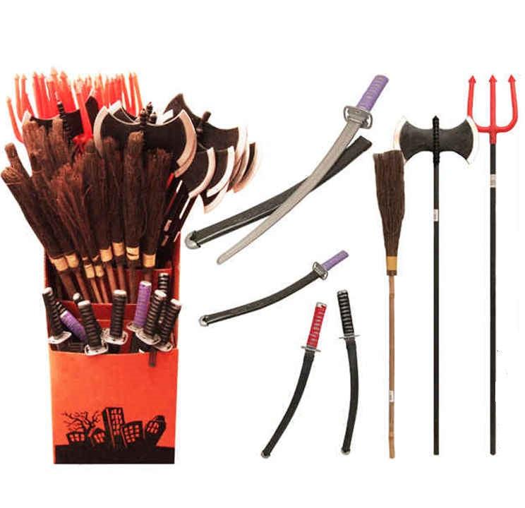 Accessoires d'Halloween  (arme, fourche, balai, …) de 24 po à 48 po