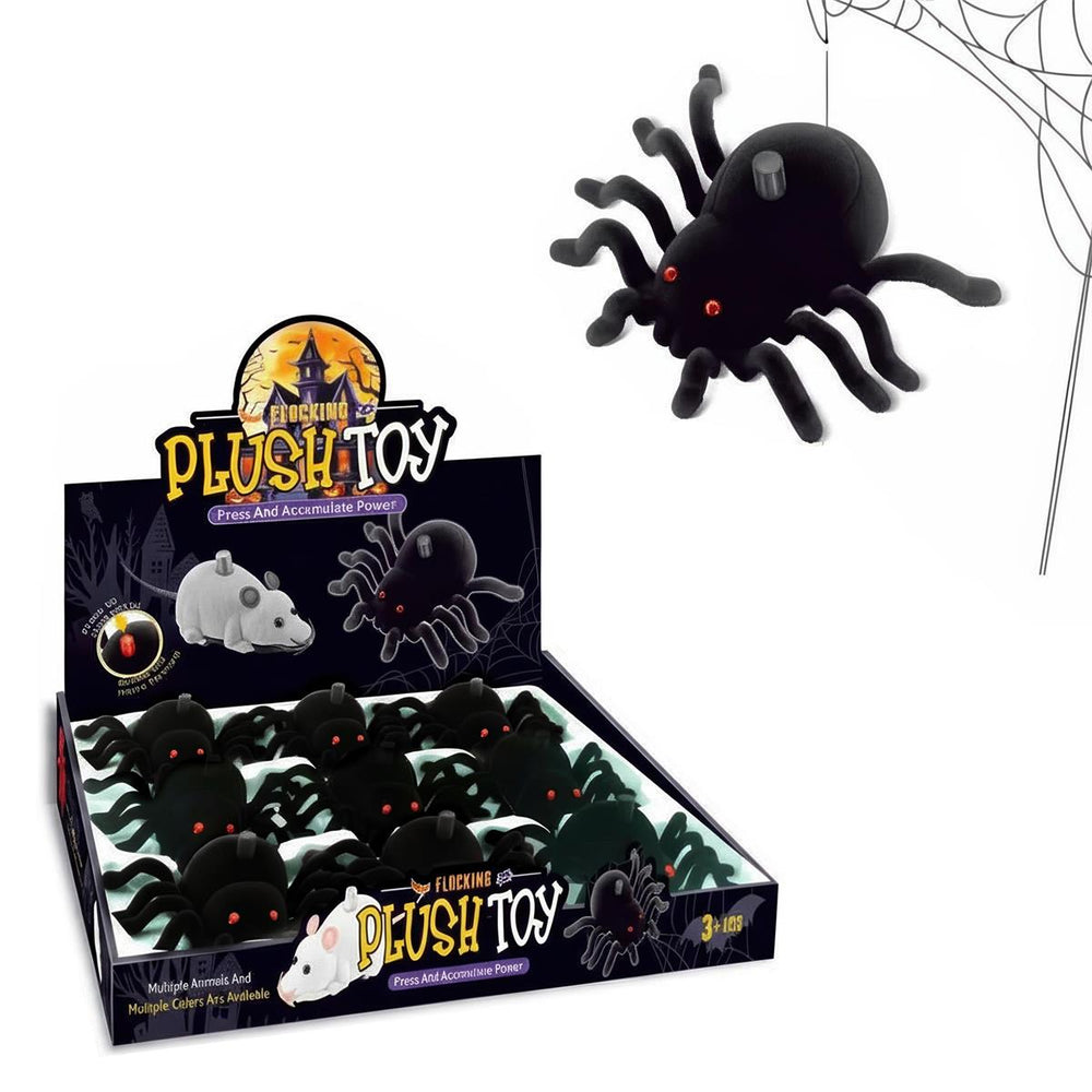 Araignée floquée qui marche
