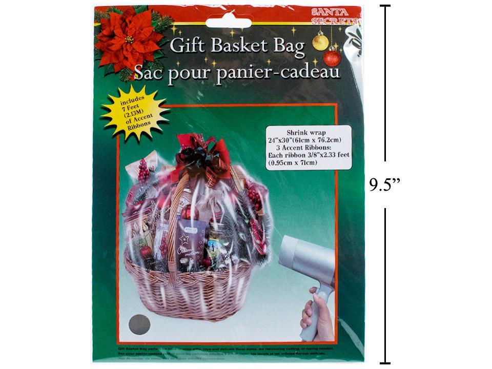 Sac cellophane pour panier cadeau 24 po x 30 po