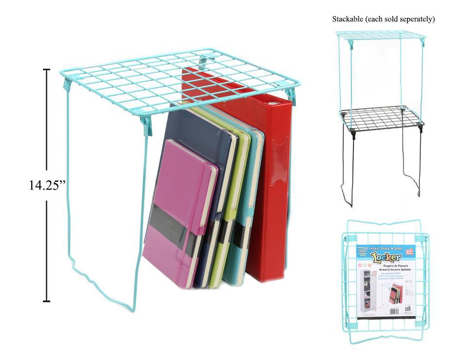 Tablette pour casier 11 po x 10 po x 14 po grillage en métal bleu pâle