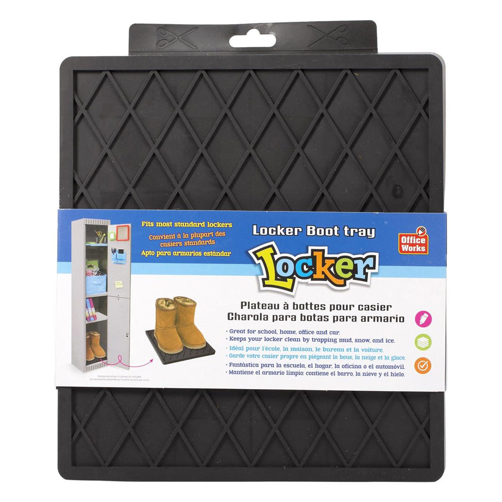 Tapis de botte pour casier 12 po x 12 po noir