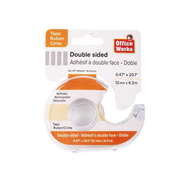 Ruban adhésif double face 6,3 m
