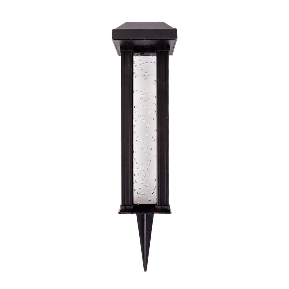 Lampe solaire 12 po x 3 po DEL blanc chaud en forme de colonne pour allée