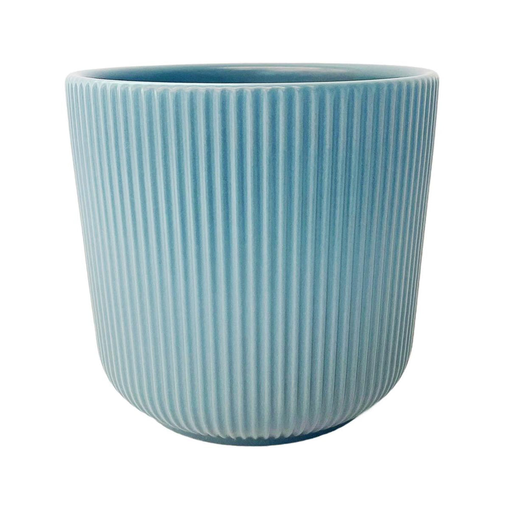 Cache-pot en céramique 4,7 po x 4 po bleu