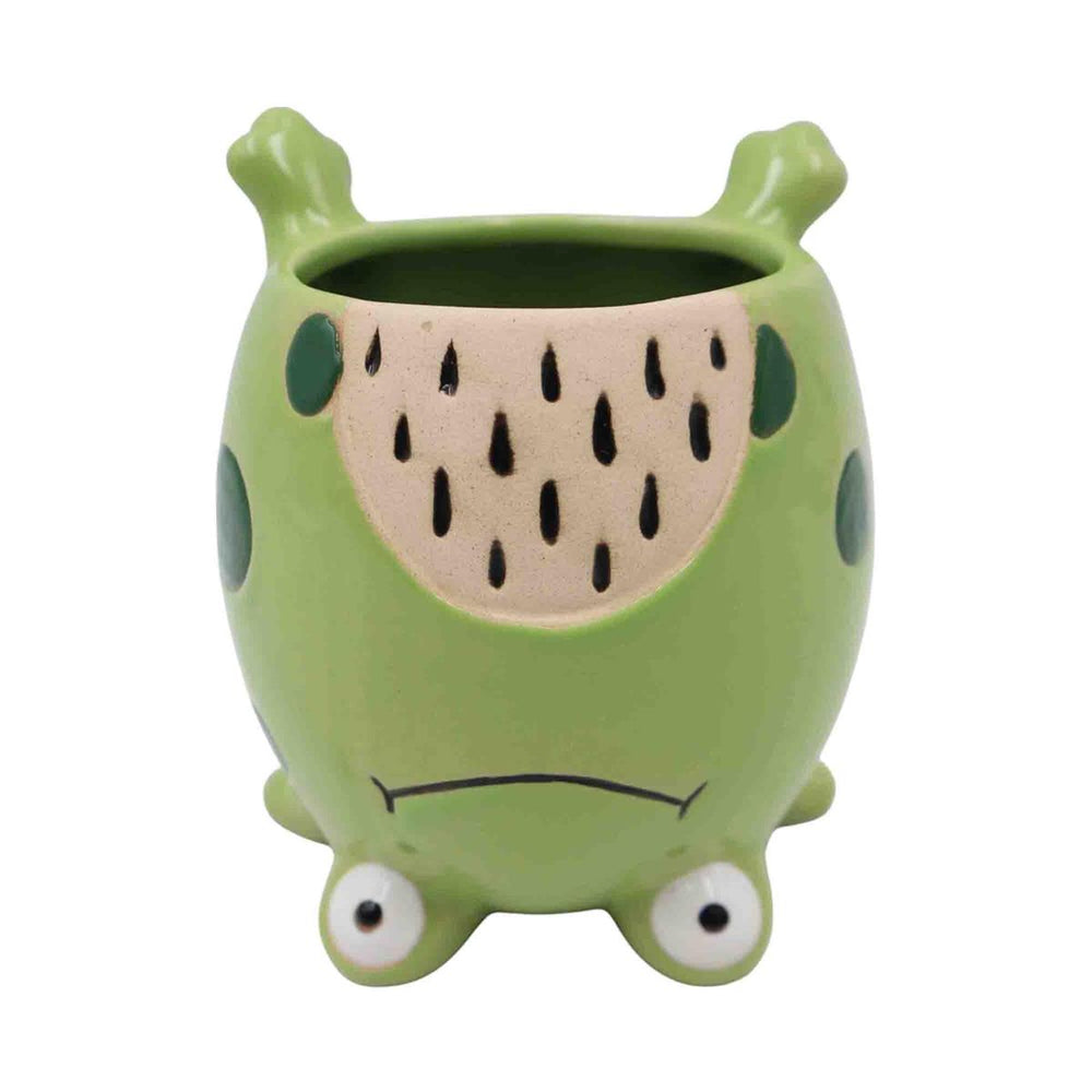 Cache-pot 4 po x 3,7 po x 4,8 po grenouille à l'envers