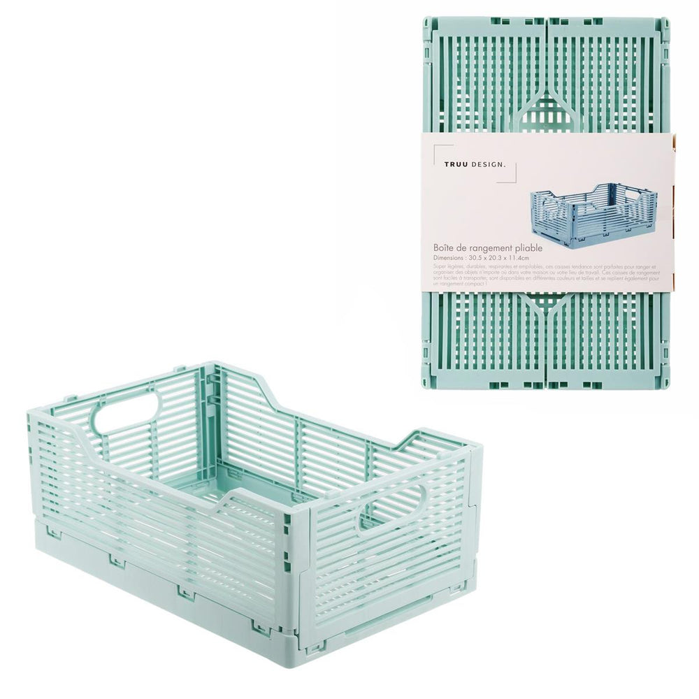 Panier de rangement pliable 12 po x 8 po x 4,5 po
