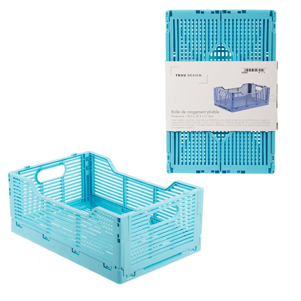Panier de rangement pliable 12 po x 8 po x 4,5 po