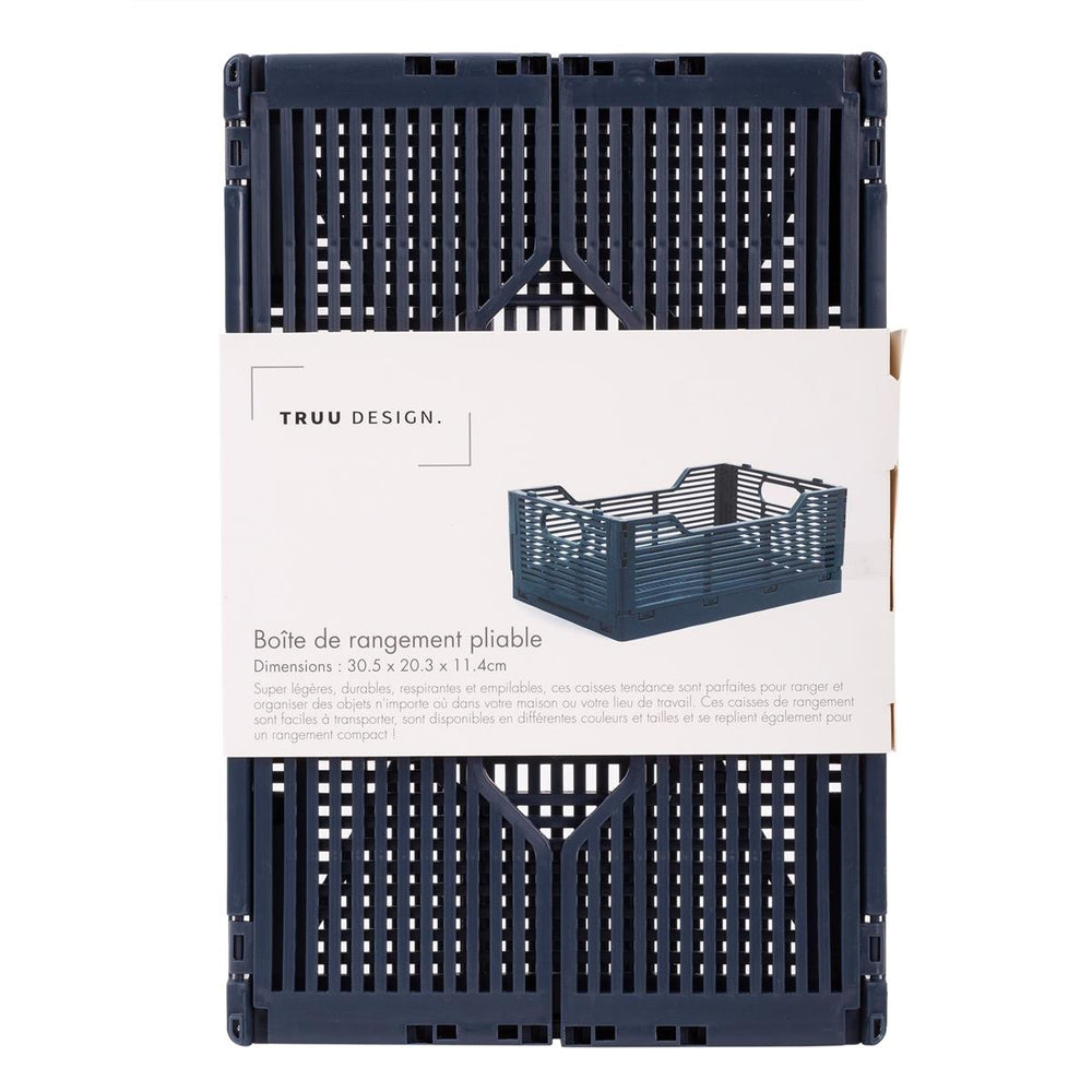 Panier de rangement pliable 12 po x 8 po x 4,5 po