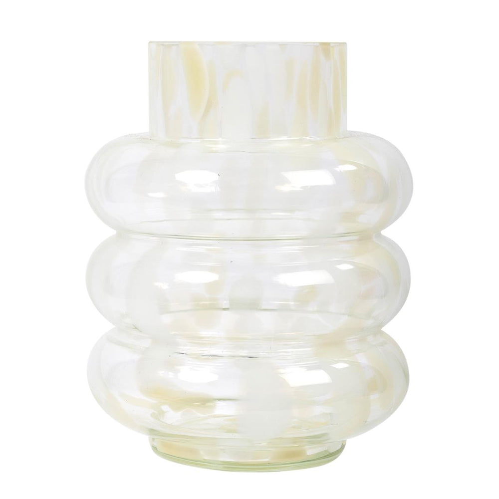 Vase en verre moucheté 8,7 po