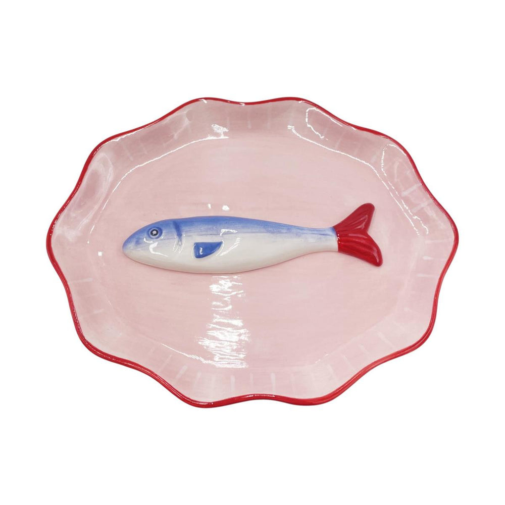 Plat décoratif sardine 6,1 po x 4,85 po