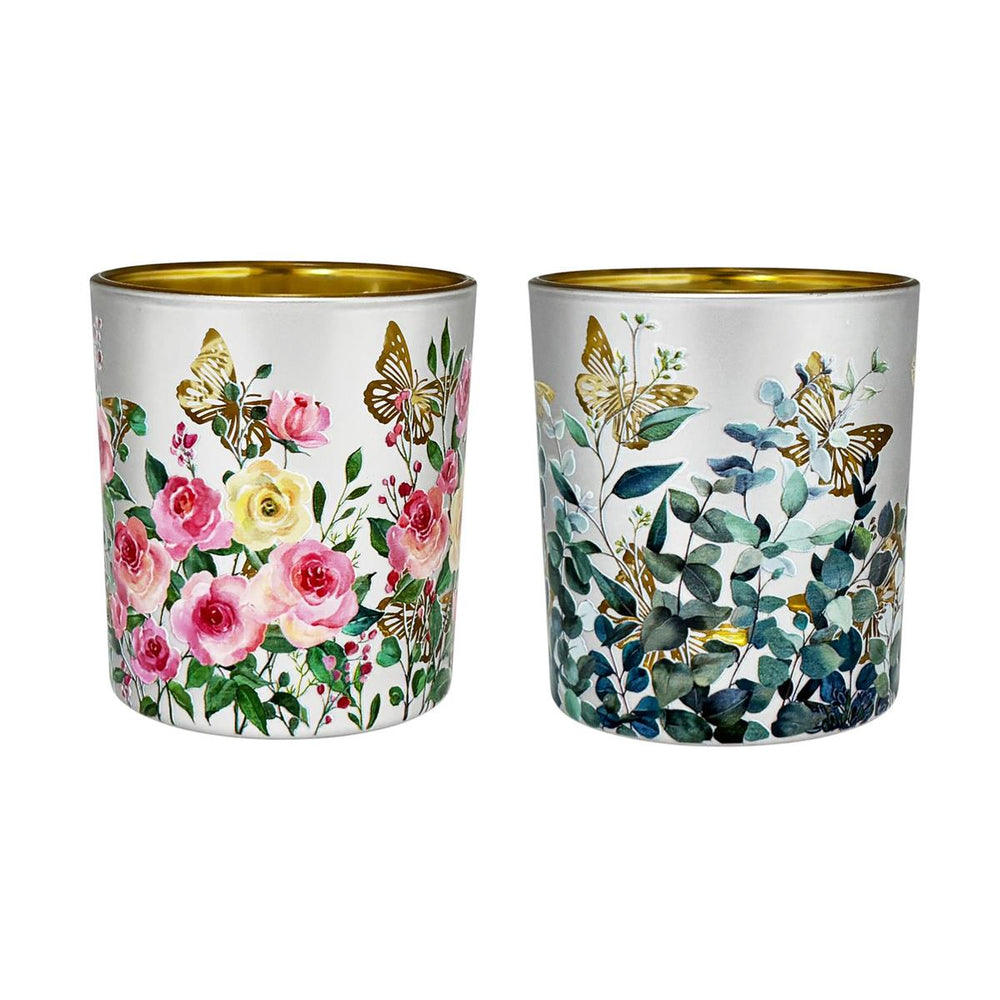 Bougeoir imprimé floral
