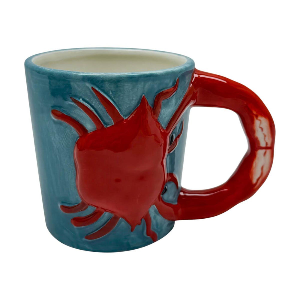 Tasse en céramique motif de crabe