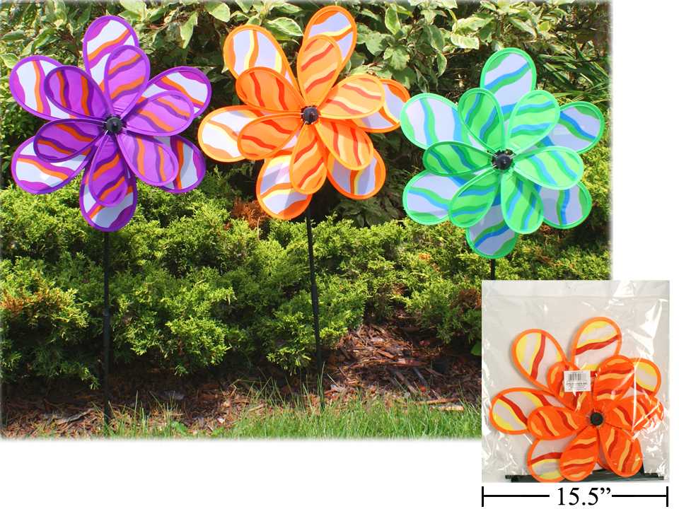 Vire-vent 14 po x 36,5 po fleur