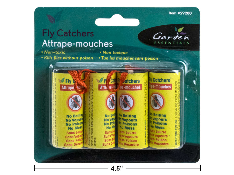 Ruban attrape-mouche (paquet de 4)