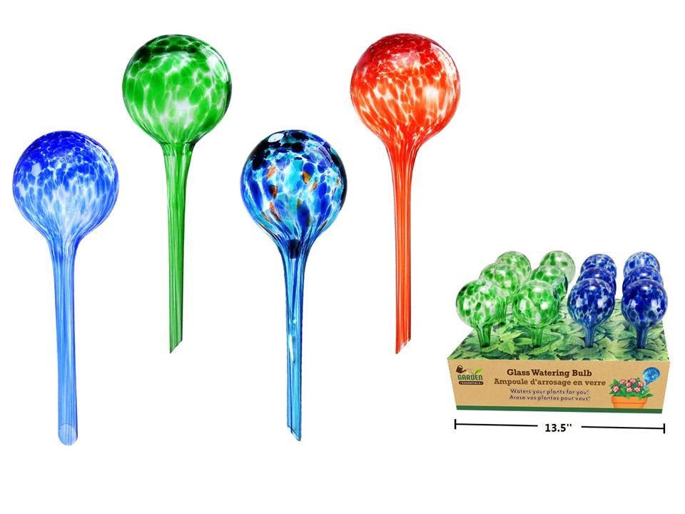 Globe d'arrosage pour plantes en verre multicolore