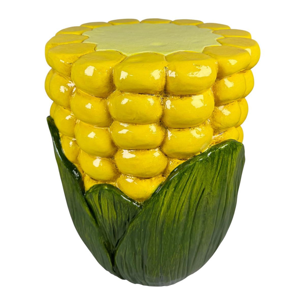 Table d'appoint 12,5 po x 12,5 po x 15,9 po en forme de blé d'inde