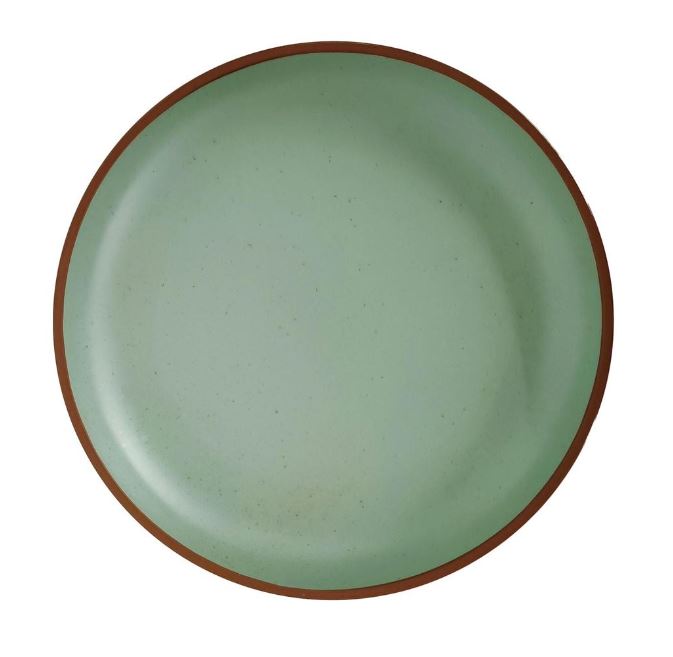 Assiette en fibre de bambou et mélamine 11 po