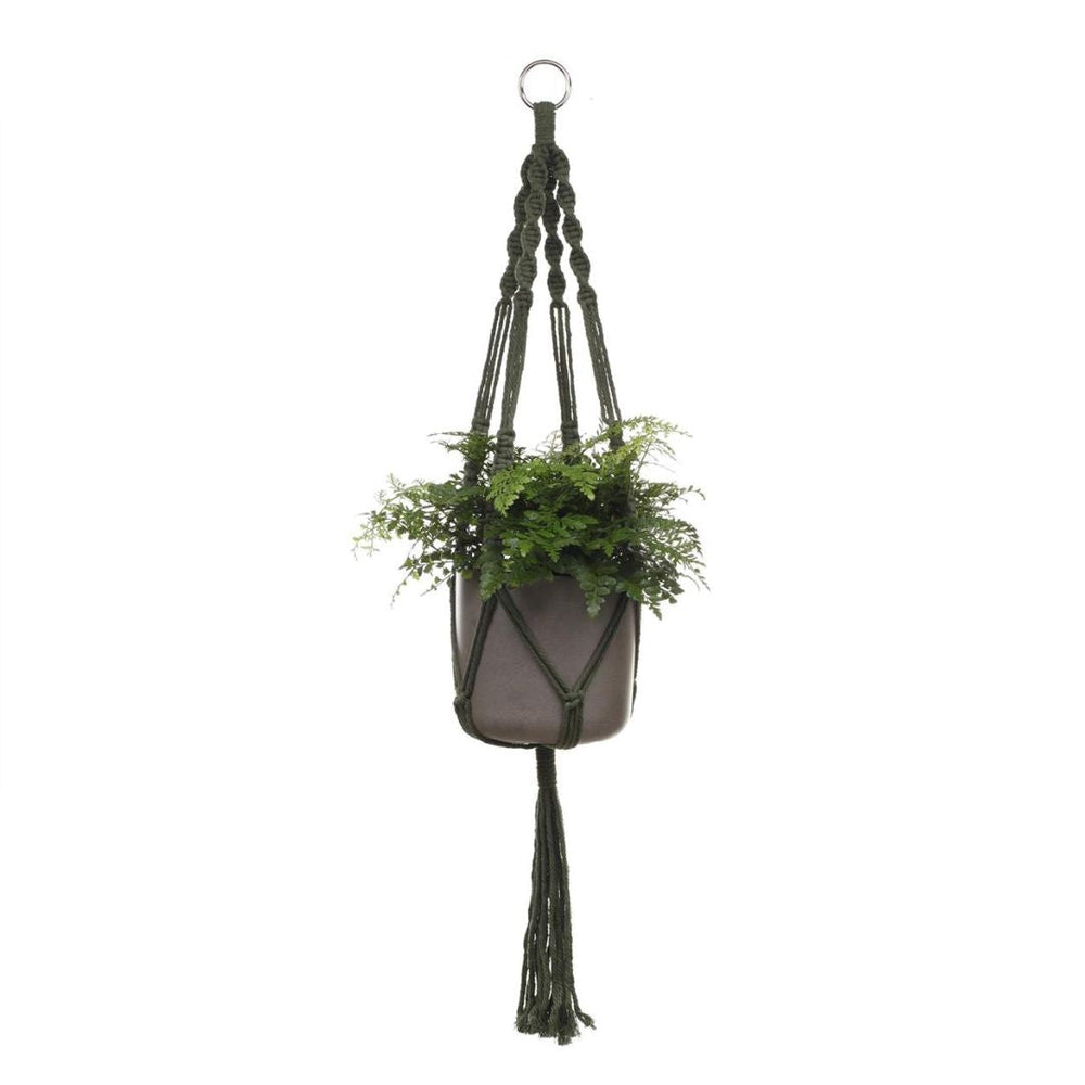 Jardinière en macramé 1,5 po 1,5 po x 36,6 po (sans pot)