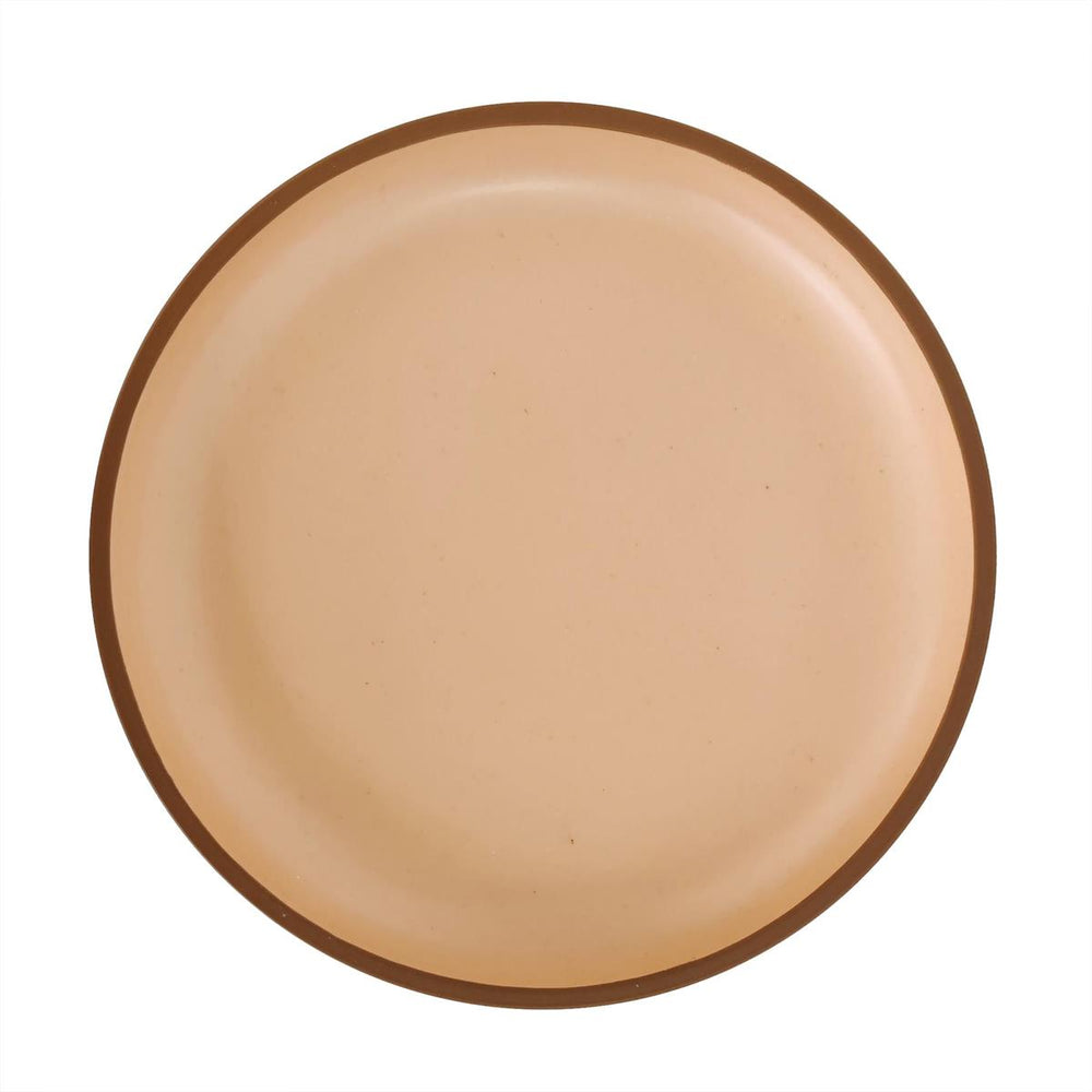 Assiette en fibre de bambou et mélamine 8 po