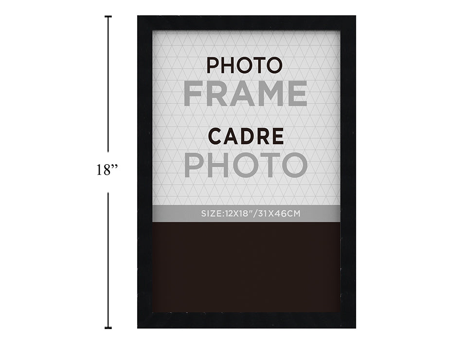 Cadre photo 12 po x 18 po noir