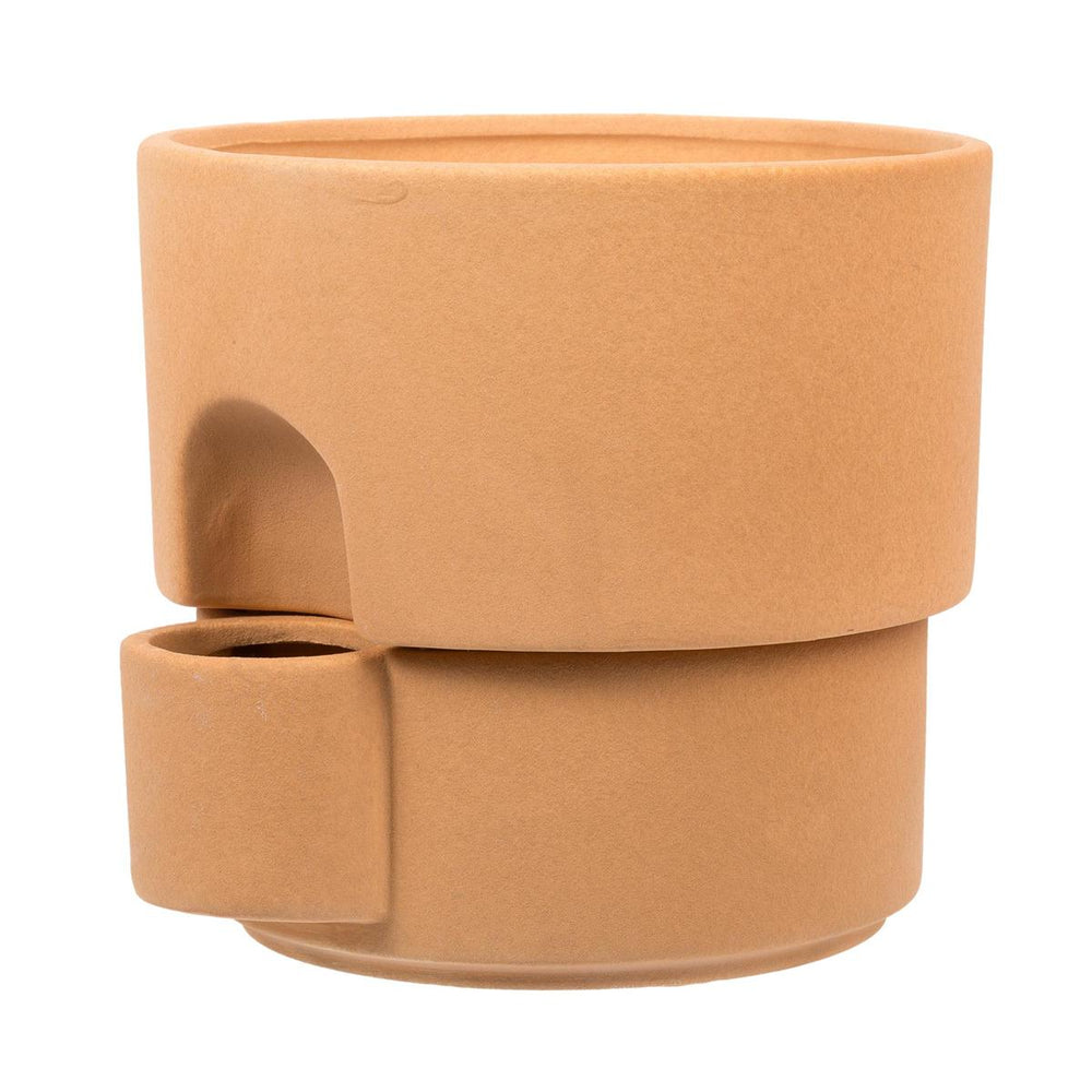 Pot en céramique double 6,25 po terracota