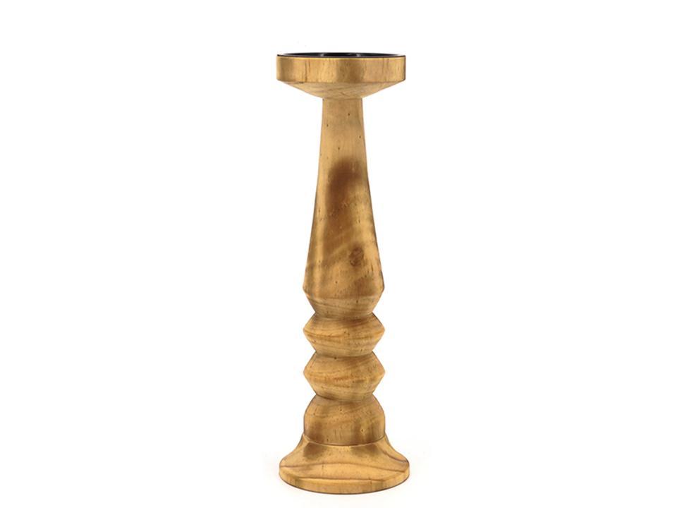 Chandelier 12 po en bois travaillé