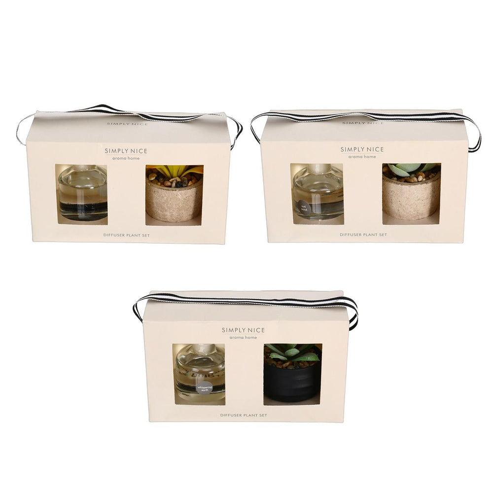 Plante artificielle et diffuseur de fragrance 50 ml