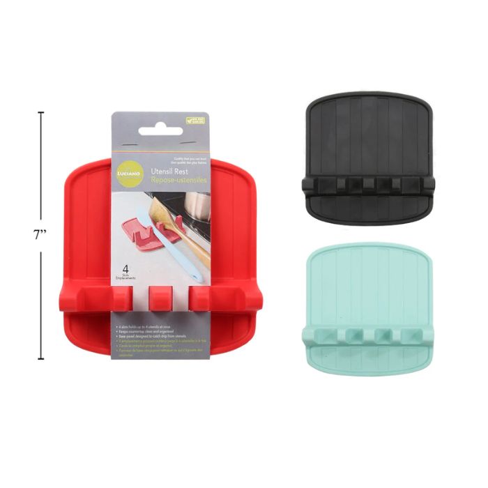 Repose-ustensile en silicone 5 po x 6 po