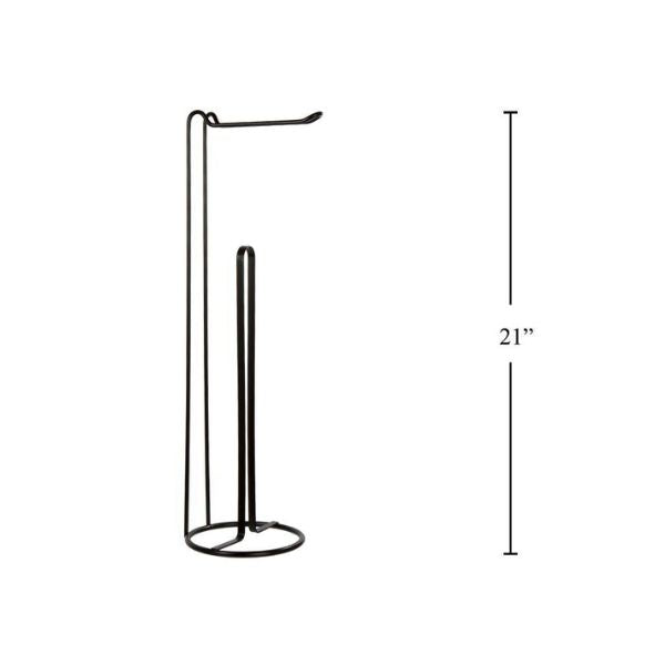 Porte-papier hygiénique 21 po noir